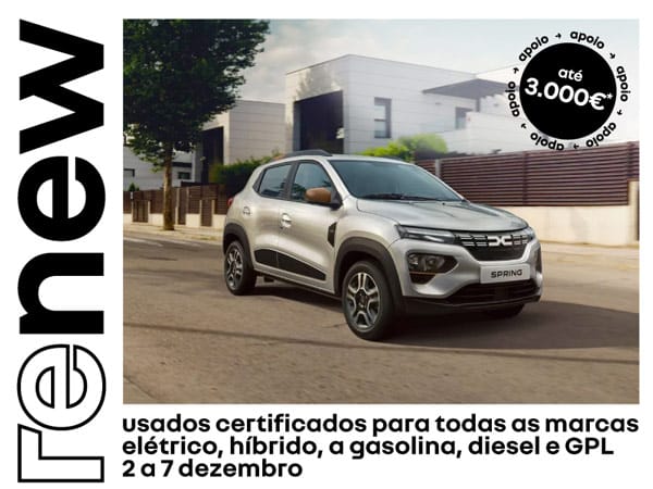 Santogal Dacia RENEW - de 2 a 7 de dezembro - Apoios até 3.000€